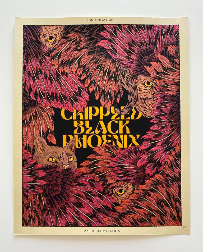 CRIPPLED BLACK PHOENIX - Sonic Blast 2023 - Hand painted - Profits