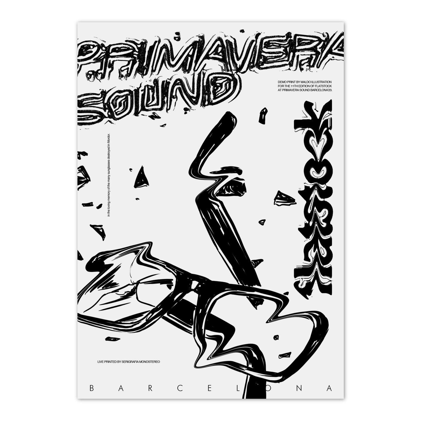 PRIMAVERA SOUND 2023 - FLATSTOCK DEMO PRINT